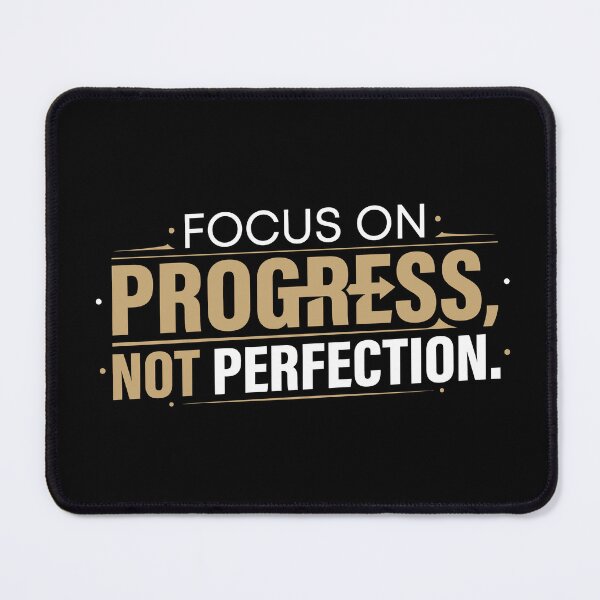 Item preview, Focus on Progress Gold Quote Art designed and sold by ezdsigns.