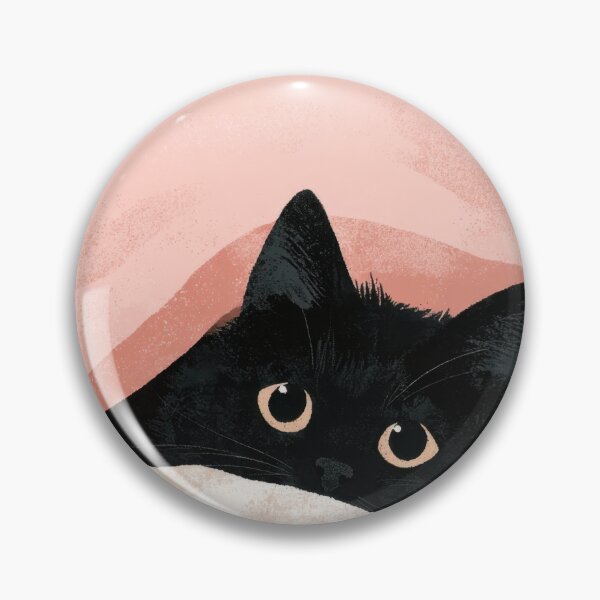 Item preview, Black cat peeking from under blanket designed and sold by anytka.