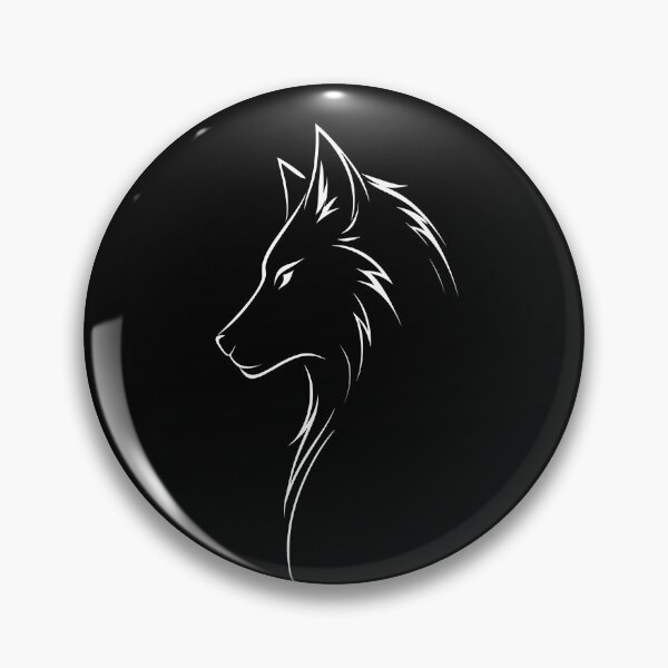 Item preview, Minimal Wolf Profile Outline designed and sold by Ombrya.