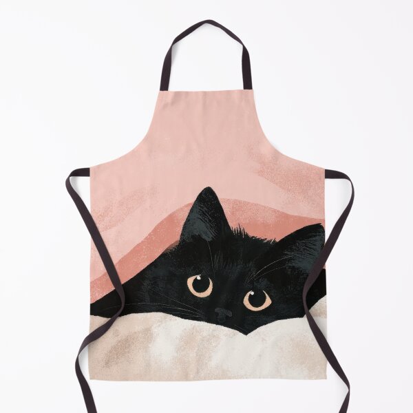 Item preview, Black cat peeking from under blanket designed and sold by anytka.