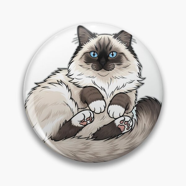 Aperçu de l'œuvre Modèle de chat Ragdoll Lazy Side Roll créée et vendue par pumsquare.