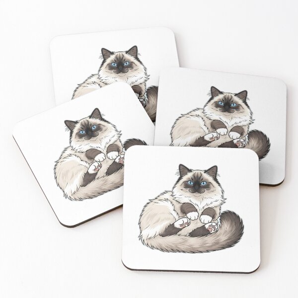 Item preview, Ragdoll Lazy Side Roll Cat Design designed and sold by pumsquare.