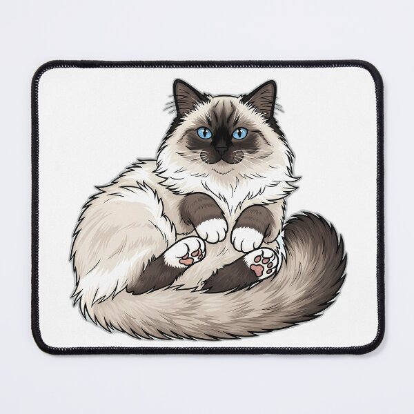 Item preview, Ragdoll Lazy Side Roll Cat Design designed and sold by pumsquare.