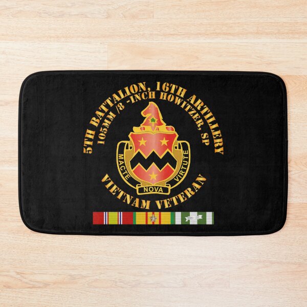 Item preview, Army - 5th Battalion, 16th Artillery w SVC Ribbon V2 designed and sold by Military Insignia Products.