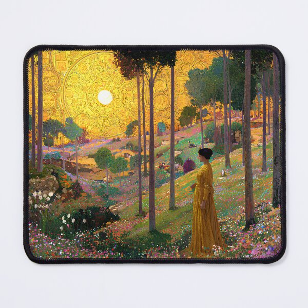 Item preview, Flora, Goddess of the Blossoming Spring | Mythic Forest Wall Art designed and sold by Stoneflower-Art.