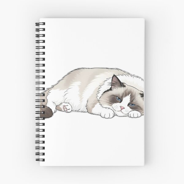 Item preview, Ragdoll Sleepy Plop Cat Design designed and sold by pumsquare.