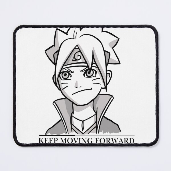 Item preview, Keep Moving Forward Anime Ninja Motivational Design designed and sold by Vega Ed.