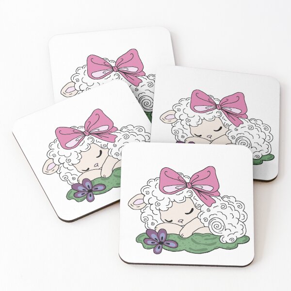 Item preview, Cute Aesthetic Sleeping Sheep designed and sold by RoselleArt.
