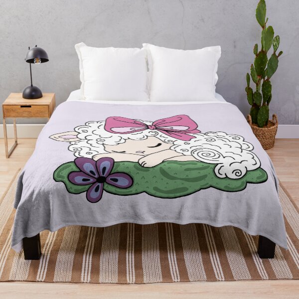 Item preview, Cute Aesthetic Sleeping Sheep designed and sold by RoselleArt.