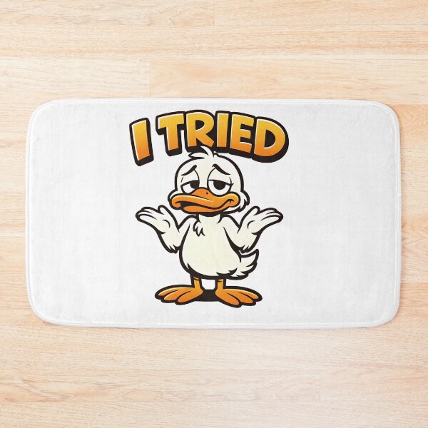 Item preview, Funny Duck Shirt – I Tried – Sarcastic Duck Cartoon Humor designed and sold by bazstees54.