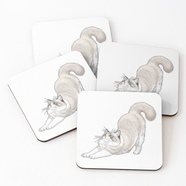 Item preview, Ragdoll Relaxed Stretch Cat Design designed and sold by pumsquare.