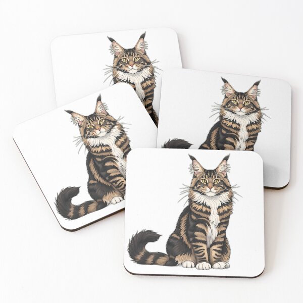 Item preview, Maine Coon Calm Front Cat Design designed and sold by pumsquare.