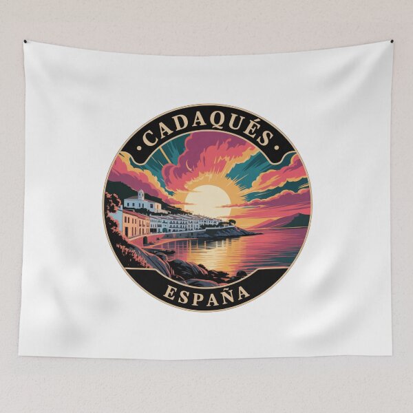 Item preview, Cadaqués España: Mediterranean Coastal Art designed and sold by CircinusStore.