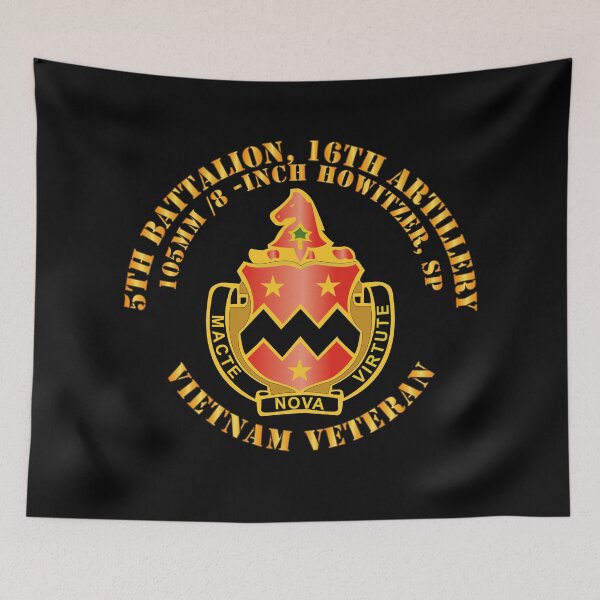 Item preview, Army - 5th Battalion, 16th Artillery without SVC Ribbon V1 designed and sold by Military Insignia Products.