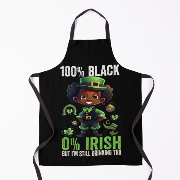 Item preview, Black Leprechaun Drinking Funny Irish St Patricks Humor Graphic Shirt designed and sold by playrify.