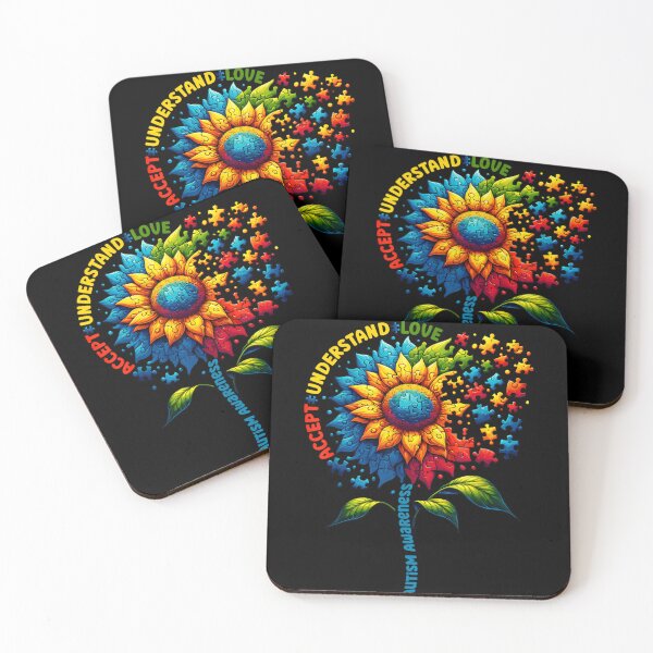 Item preview, Autism Awareness Sunflower Puzzle Accept Understand Love Support Graphic Tee designed and sold by playrify.
