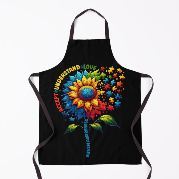 Item preview, Autism Awareness Sunflower Puzzle Accept Understand Love Support Graphic Tee designed and sold by playrify.