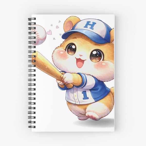 Item preview, Kawaii Hamster Playing Baseball. designed and sold by Lylysun.