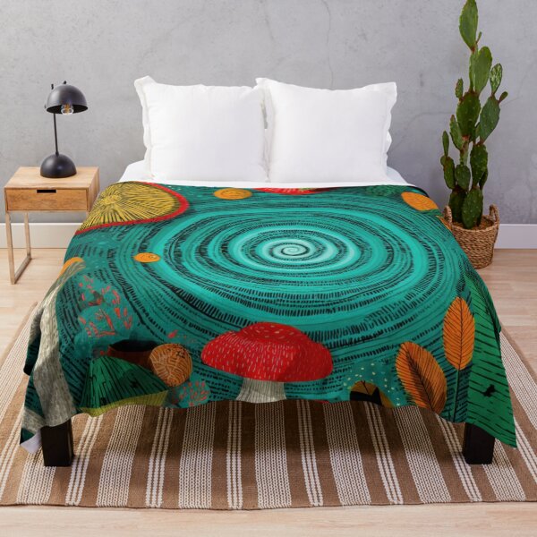 Item preview, Colorful mushrooms and plants designed and sold by anytka.