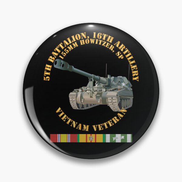Item preview, Army - 5th Battalion, 16th Artillery - 155mm SP w VN SVC Ribbon X 300 designed and sold by Military Insignia Products.