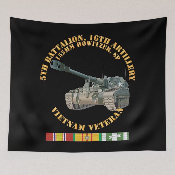 Item preview, Army - 5th Battalion, 16th Artillery - 155mm SP w VN SVC Ribbon X 300 designed and sold by Military Insignia Products.