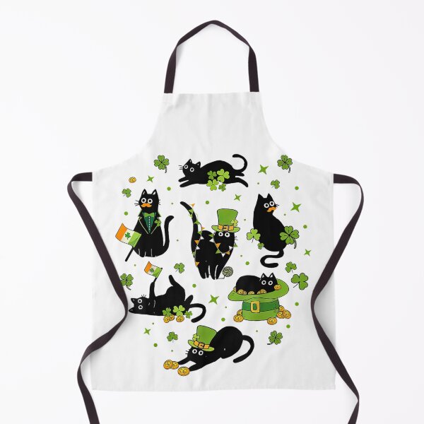 Item preview, St Patricks Black Cats Lucky Shamrock Cute Irish Graphic Shirt designed and sold by CiranoSkasnot.