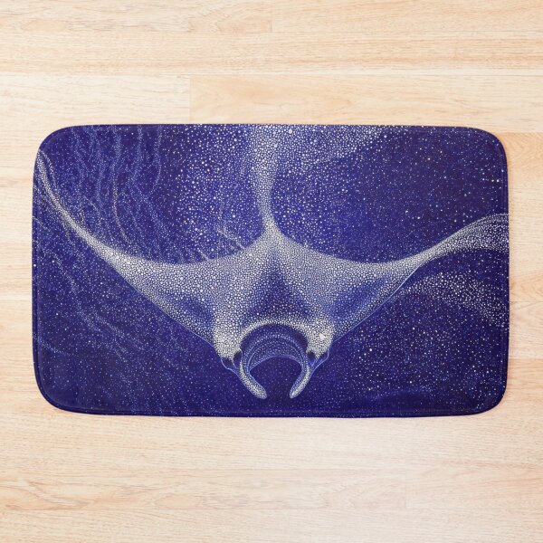 Item preview, Manta ray swims through dark waters designed and sold by anytka.