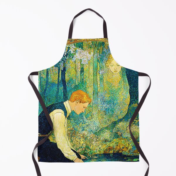 Item preview, Echoes of Narcissus | Greek Myth Reimagined in Art Nouveau Style designed and sold by Stoneflower-Art.