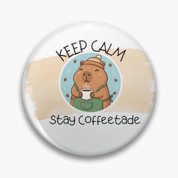 Item preview, Capybara Coffee Lover – Cute Relaxing Coffee Animal Design designed and sold by DreamGraphicDG.