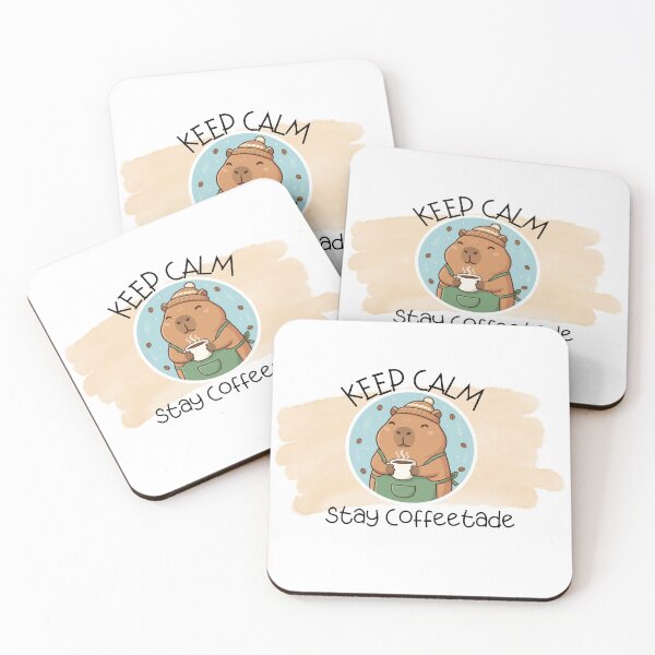 Item preview, Capybara Coffee Lover – Cute Relaxing Coffee Animal Design designed and sold by DreamGraphicDG.