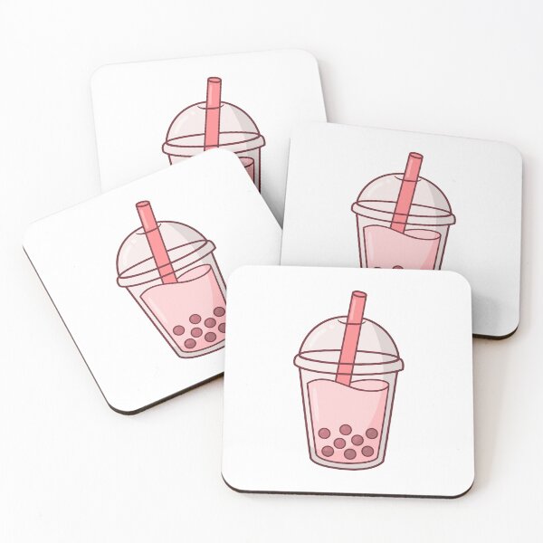 Item preview, Cute Strawberry Boba Tea Kawaii Sticker – Pastel Pink Bubble Tea designed and sold by Nuha28.