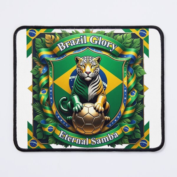 Item preview, Jaguar Glory Brazil Tee, Eternal Rhythm Jaguar Drinkware, Flag Pride Crest Souvenir Gift designed and sold by YMLux.