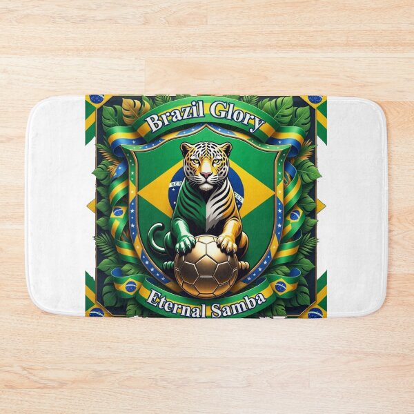 Item preview, Jaguar Glory Brazil Tee, Eternal Rhythm Jaguar Drinkware, Flag Pride Crest Souvenir Gift designed and sold by YMLux.