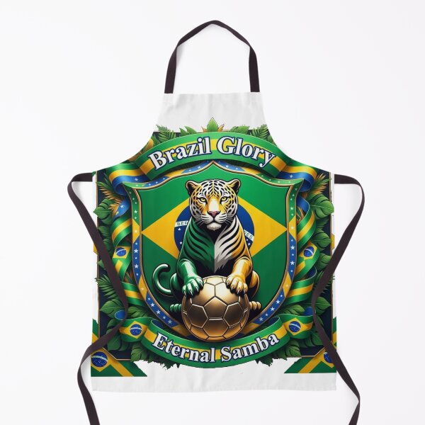 Item preview, Jaguar Glory Brazil Tee, Eternal Rhythm Jaguar Drinkware, Flag Pride Crest Souvenir Gift designed and sold by YMLux.