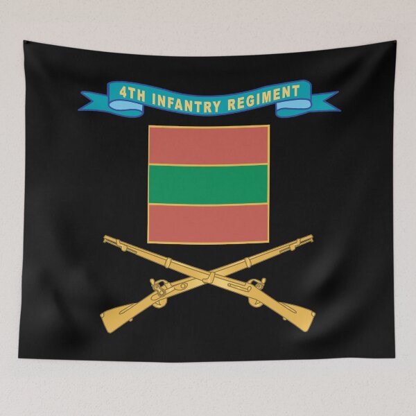 Item preview, Army - 4th Infantry Regiment - DUI w Ribbon - Br X 300 designed and sold by Military Insignia Products.