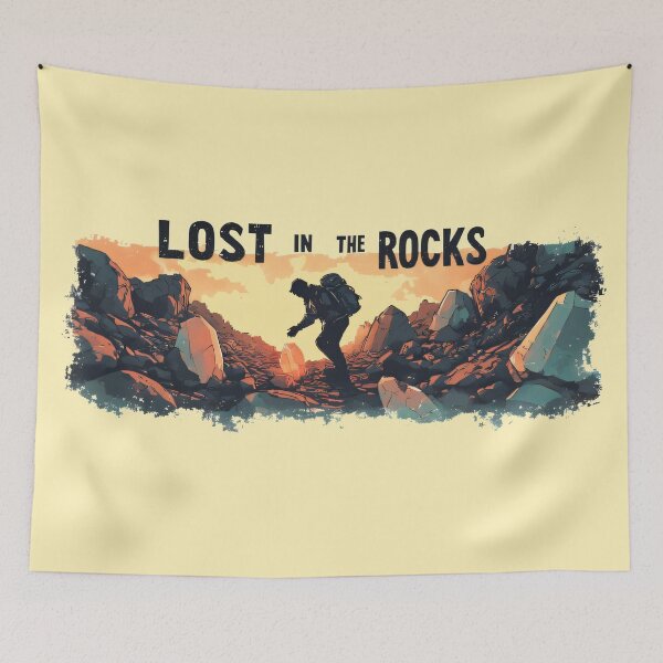 Item preview, Lost in the Rocks / Hiking Adventure Explorer Design designed and sold by MorbidDreams.
