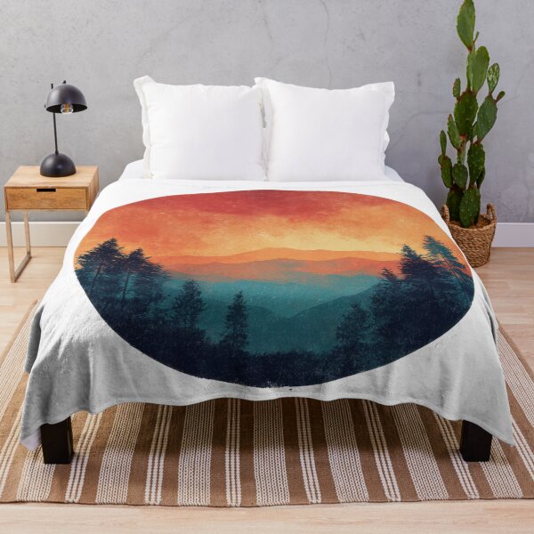 Item preview, Vibrant mountain sunset hues designed and sold by anytka.