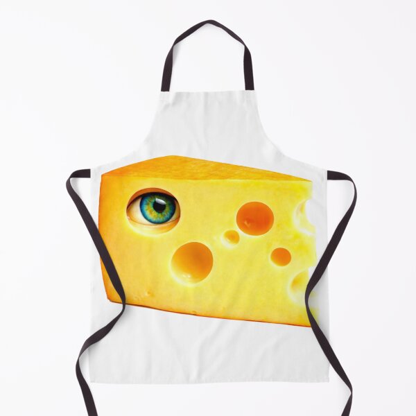 Item preview, Curious Cheese. Weird Creepy Cheese With Eye Sticker | Surreal Food Art designed and sold by Bean Bean Cat.