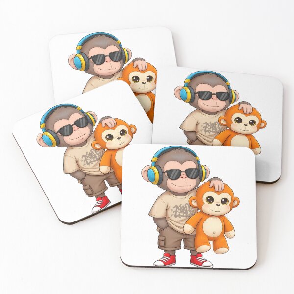 Item preview, Cool Streetwear Punch Monkey with Orange Buddy designed and sold by AzmyStore.as .