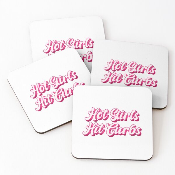 Item preview, Hot Girls Hit Curbs Pink Aesthetic Funny Driving designed and sold by SkeletonsDanger.