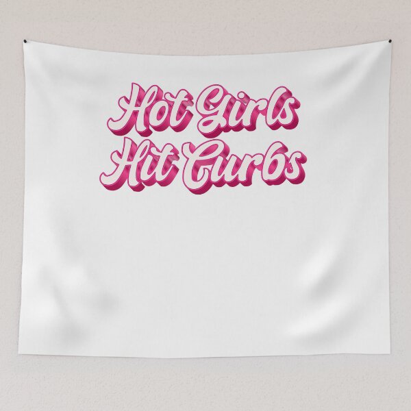 Item preview, Hot Girls Hit Curbs Pink Aesthetic Funny Driving designed and sold by SkeletonsDanger.