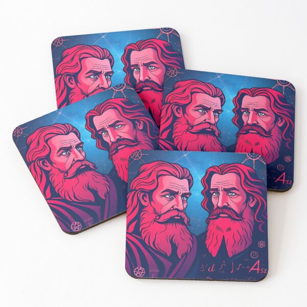 Item preview, Founders of Mathematics: Cosmic Portraits of Pythagoras and Blaise Pascal designed and sold by nastasiia999.