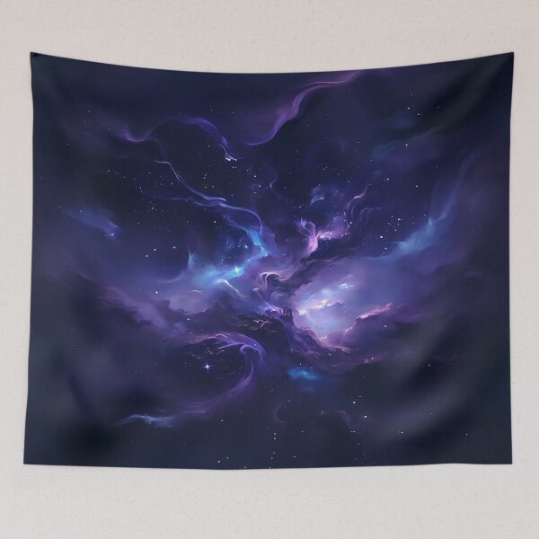 Item preview, Flowing Purple Nebula Clouds In Cosmos designed and sold by Christian Weiss.