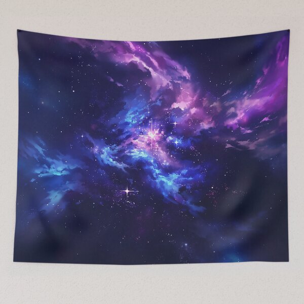 Item preview, Swirling Violet Nebula In Starry Cosmos designed and sold by Christian Weiss.