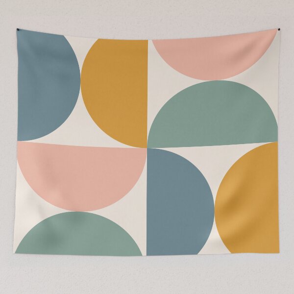 Item preview, Bold Bauhaus Mid Century Multicolor 22 designed and sold by colourpoems.