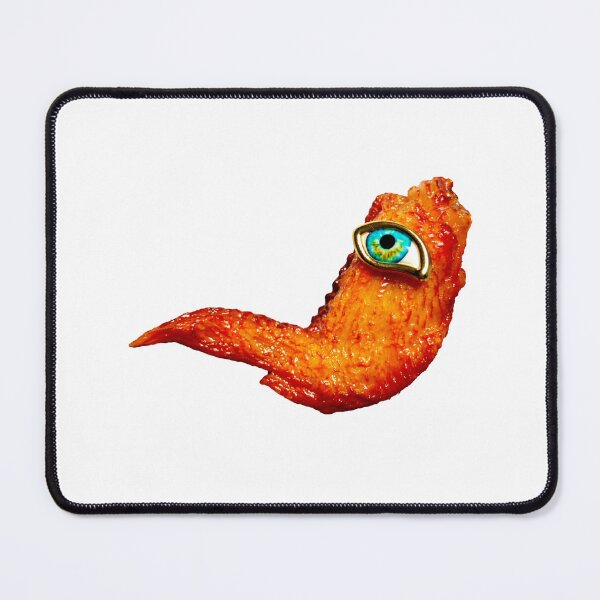 Item preview, Curious Chicken Wing. Weird Food With Eye Sticker | Surreal Food Art designed and sold by Bean Bean Cat.
