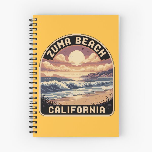 Item preview, Zuma Beach California: Retro Surf Coast Pixel Art designed and sold by CircinusStore.