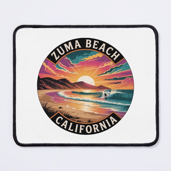 Item preview, Zuma Beach California: Vibrant Coastal Illustration designed and sold by CircinusStore.