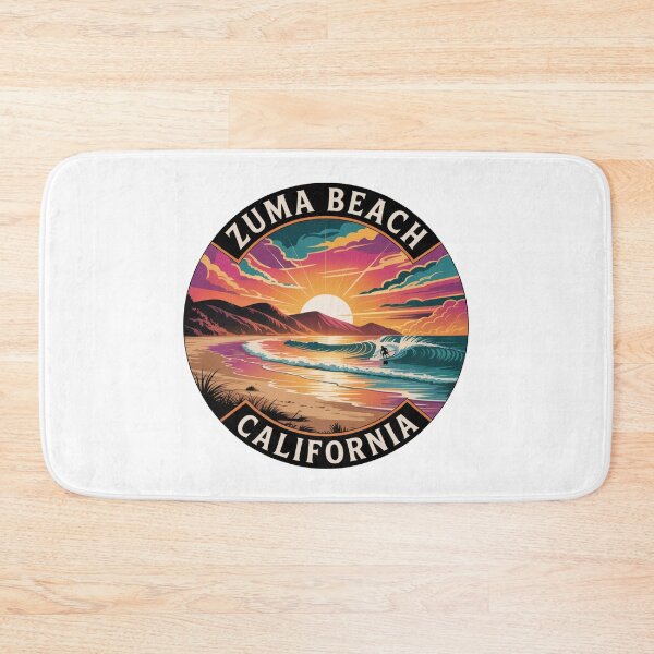 Item preview, Zuma Beach California: Vibrant Coastal Illustration designed and sold by CircinusStore.