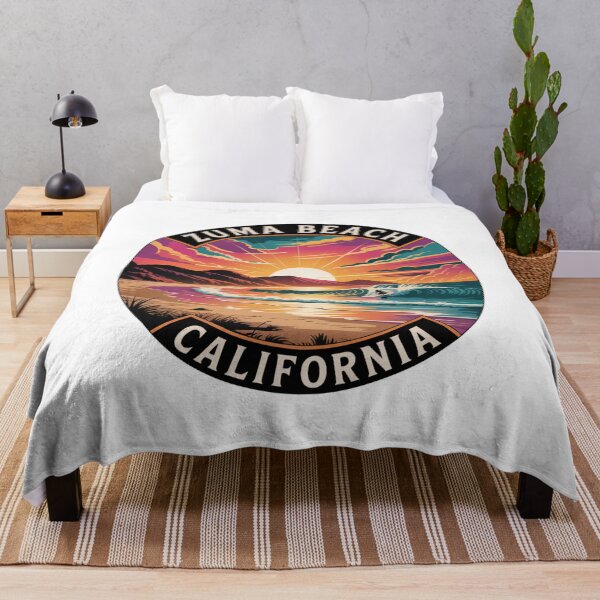 Item preview, Zuma Beach California: Vibrant Coastal Illustration designed and sold by CircinusStore.